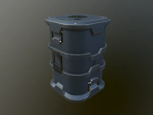 sci-fi barrel 3D Model