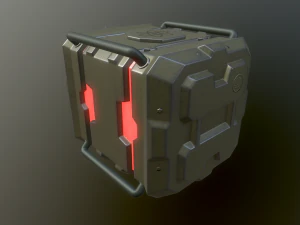sci-fi box 3D Model