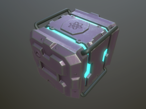 sci-fi box 3D Model