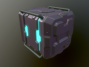 sci-fi box 3D 모델