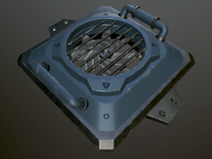 sci-fi fan Modelo 3D