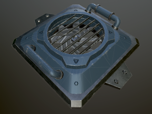 sci-fi fan 3D-Modell