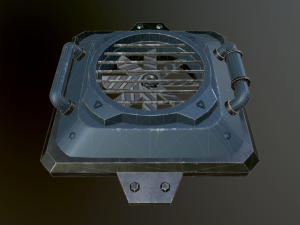 sci-fi fan 3D-Modell