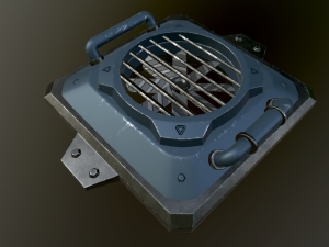 sci-fi fan 3D-Modell