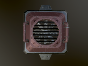 sci-fi fan Model 3D