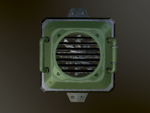 sci-fi fan Modello 3D