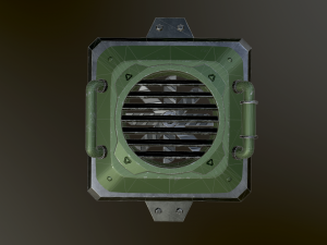sci-fi fan Modello 3D