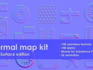 normal map kit hard surface edition CG Textures