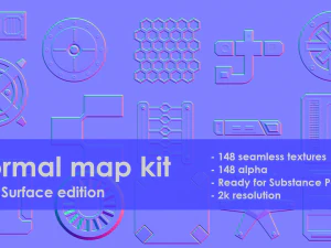 звичайний набір карт для твердої поверхні CG Текстури