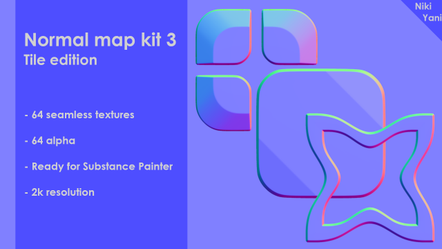 normal map kit 3 tile edition CG टेक्स्चर्स .c4d .max .obj .3ds .fbx .stl .blend 