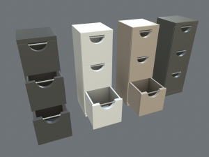 filing cabinets 3D 모델
