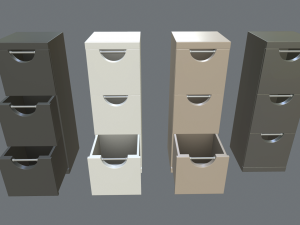 filing cabinets 3D 모델