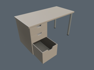 writing tables 3D Model