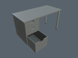 writing tables 3D Model