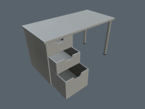 writing tables 3D Model