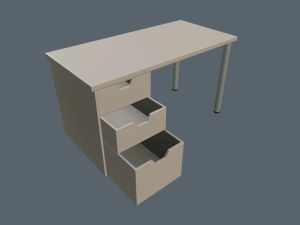 writing tables 3D Model