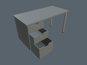 writing tables 3D Model