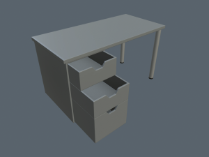 writing tables 3D Model