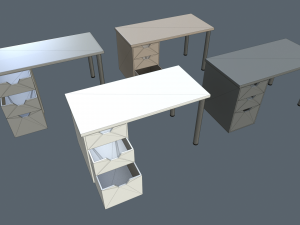 writing tables 3D Model