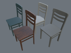 kitchen chairs 3D Model