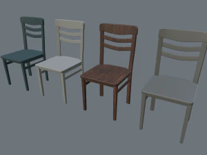 kitchen chairs 3D Model