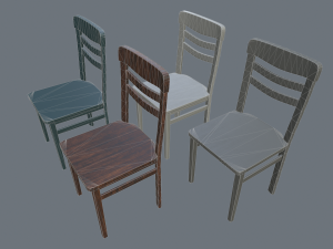 kitchen chairs 3D 模型