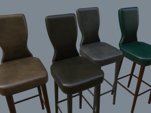 cocktail chairs bar chairs 3D Model