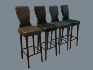 cocktail chairs bar chairs Modelo 3D