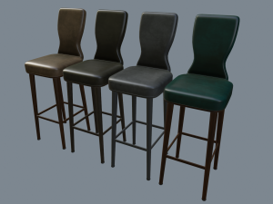 cocktail chairs bar chairs Modelo 3D