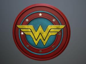 logo wonder women 3Dモデル