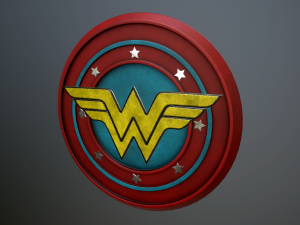 logo wonder women 3D Model