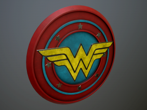 logo wonder women 3D Model