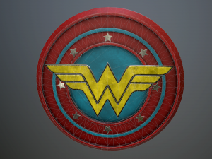 logo wonder women 3D Model