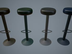 bar chairs 3D 모델