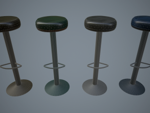 bar chairs 3D 모델