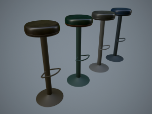 bar chairs 3D 모델