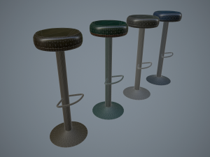 bar chairs 3D 모델