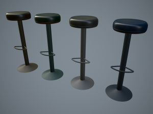 bar chairs 3D 모델