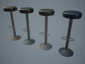 bar chairs 3D 모델