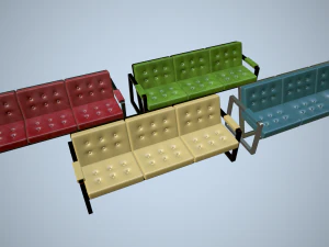 ラウンジソファ 3Dモデル