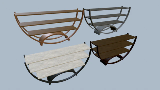 mensola Modello 3D .c4d .max .obj .3ds .fbx .stl .blend 