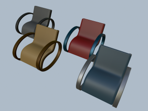 rocking chairs Model 3D