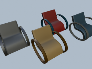 rocking chairs 3D Модель