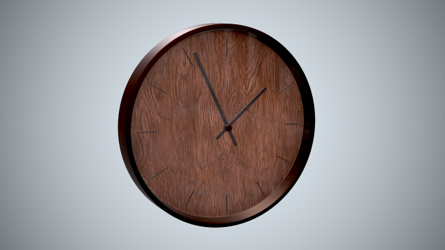 wall clock 3D Модель .c4d .max .obj .3ds .fbx .stl .blend