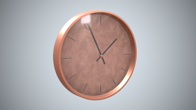 wall clock 3D Модель .c4d .max .obj .3ds .fbx .stl .blend 