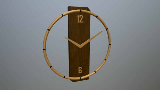 wall clock 3D Модель .c4d .max .obj .3ds .fbx .stl .blend