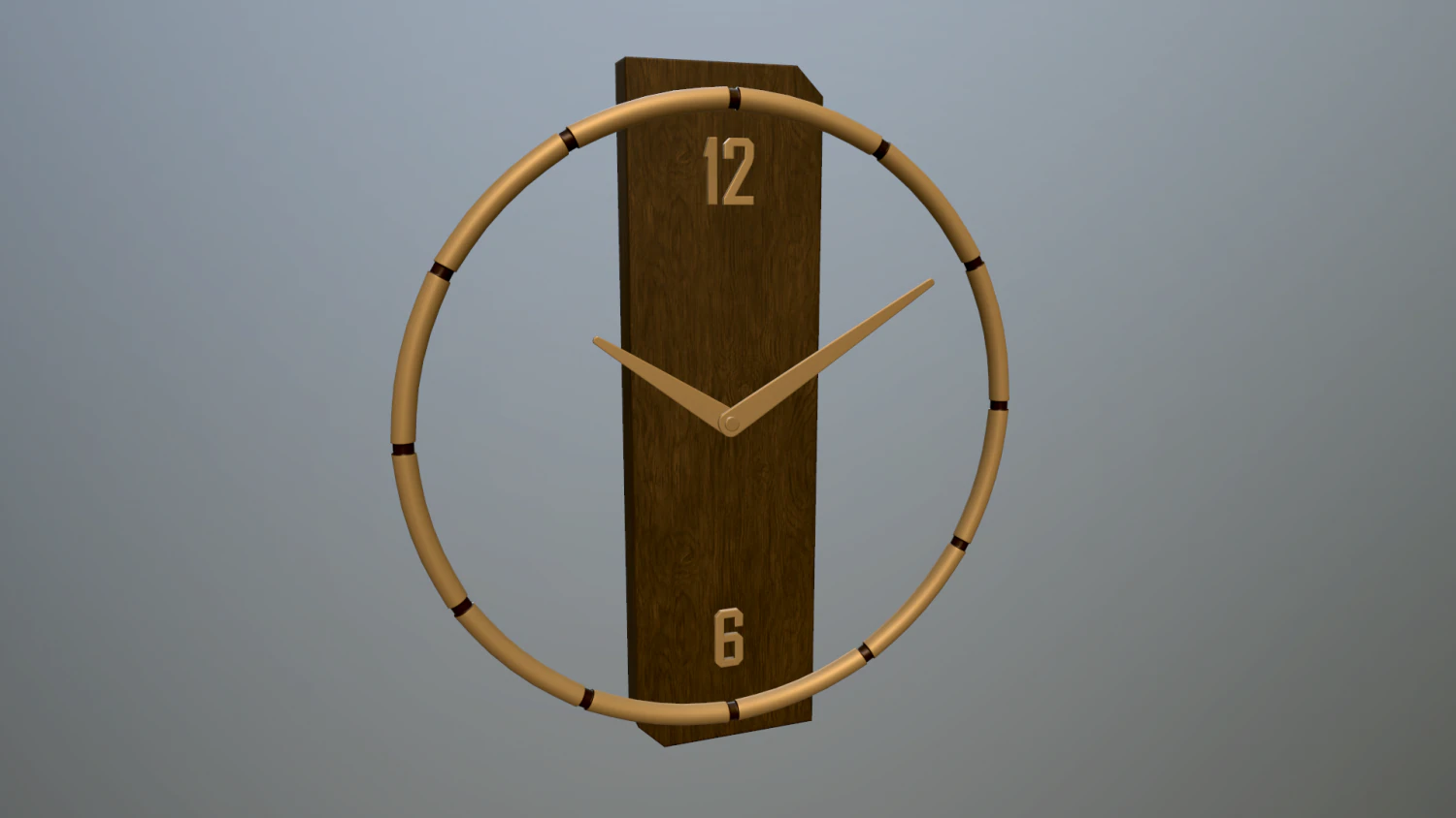 wall clock 3D Model .c4d .max .obj .3ds .fbx .stl .blend 