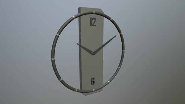 wall clock 3D Model .c4d .max .obj .3ds .fbx .stl .blend 