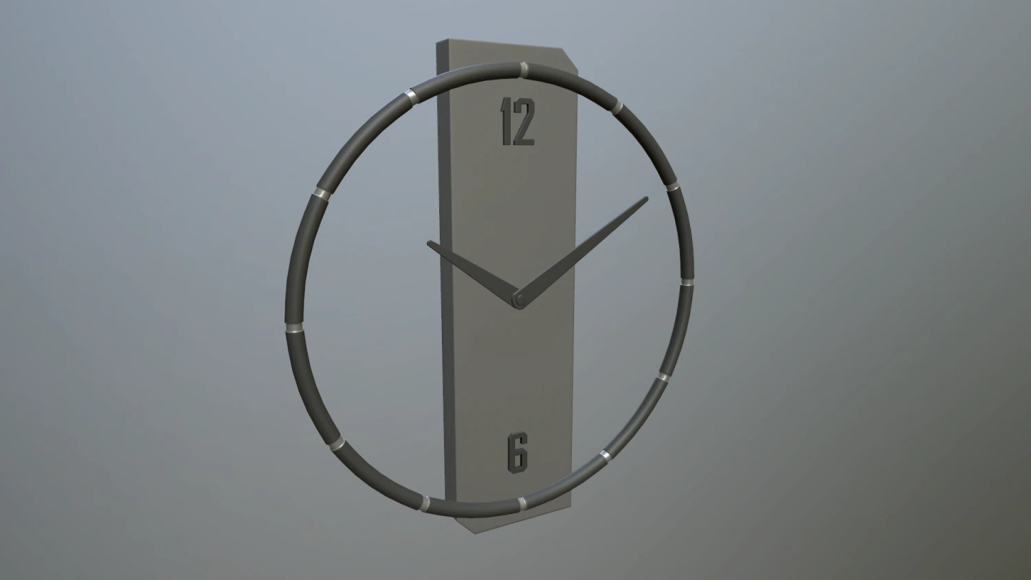 wall clock 3D Model .c4d .max .obj .3ds .fbx .stl .blend