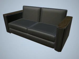 leather sofa 3D Model
